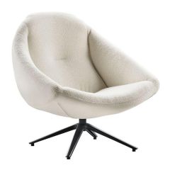 INHOUSE Draaifauteuil Rondo Ivory Hoog