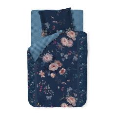 Pip Studio Dekbedovertrek Tokyo Bouquet Dark Blue