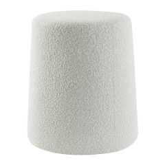 Light & Living Hocker Lauryn Bouclé Cream Hoog