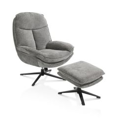 Henders & Hazel Relaxfauteuil + Poef Florence