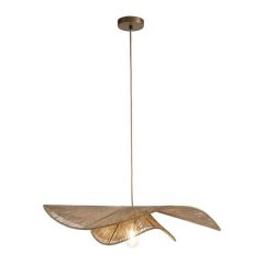 COCOmaison hanglamp in beige draadontwerp, elegante zwevende vorm voor stijlvol licht.